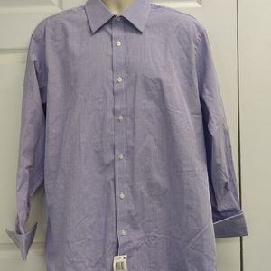Sean John Mens Tailored Fit Button Up Dress Shirt voilet 17